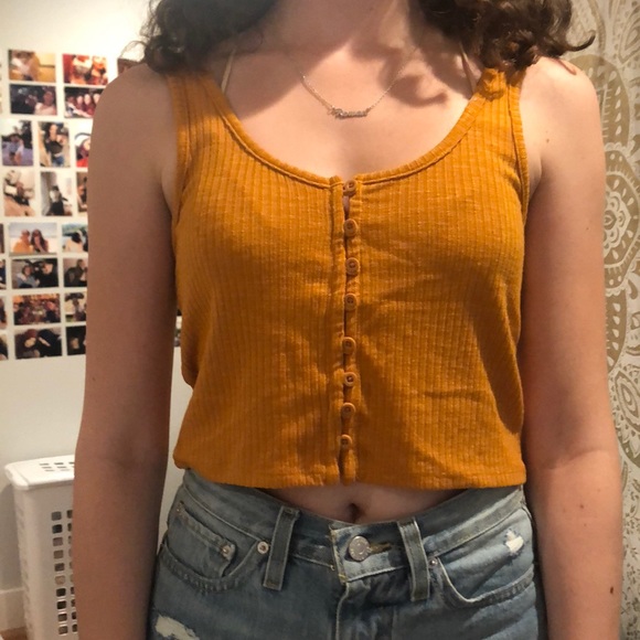 PacSun Tops - Orange cropped tank top